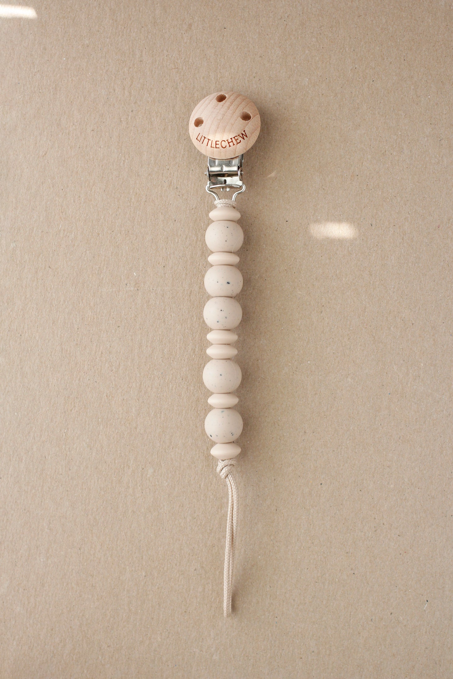Pacifier Clip - Alex | Speckled Vanilla