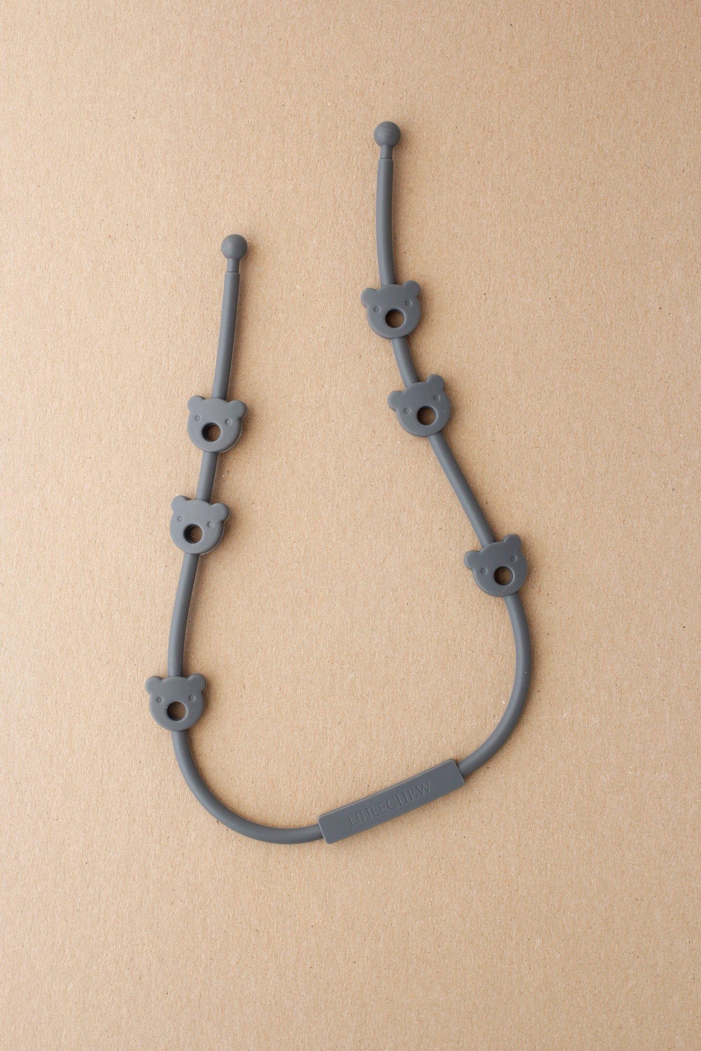 Silicone Bear Attachment - Charcoal