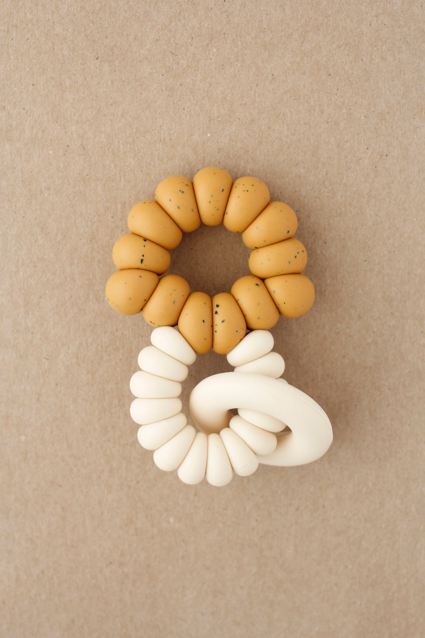 Ring Freezer Teether - Truffle | Speckled Chai
