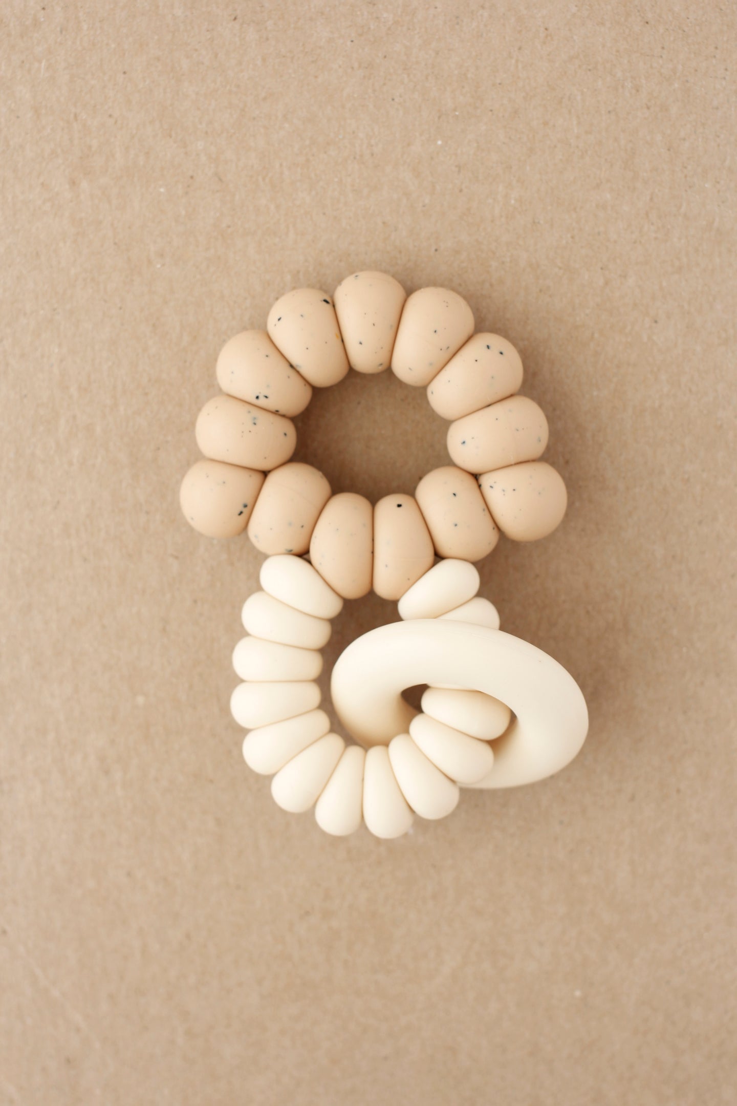Ring Freezer Teether - Truffle | Speckled Cappuccino