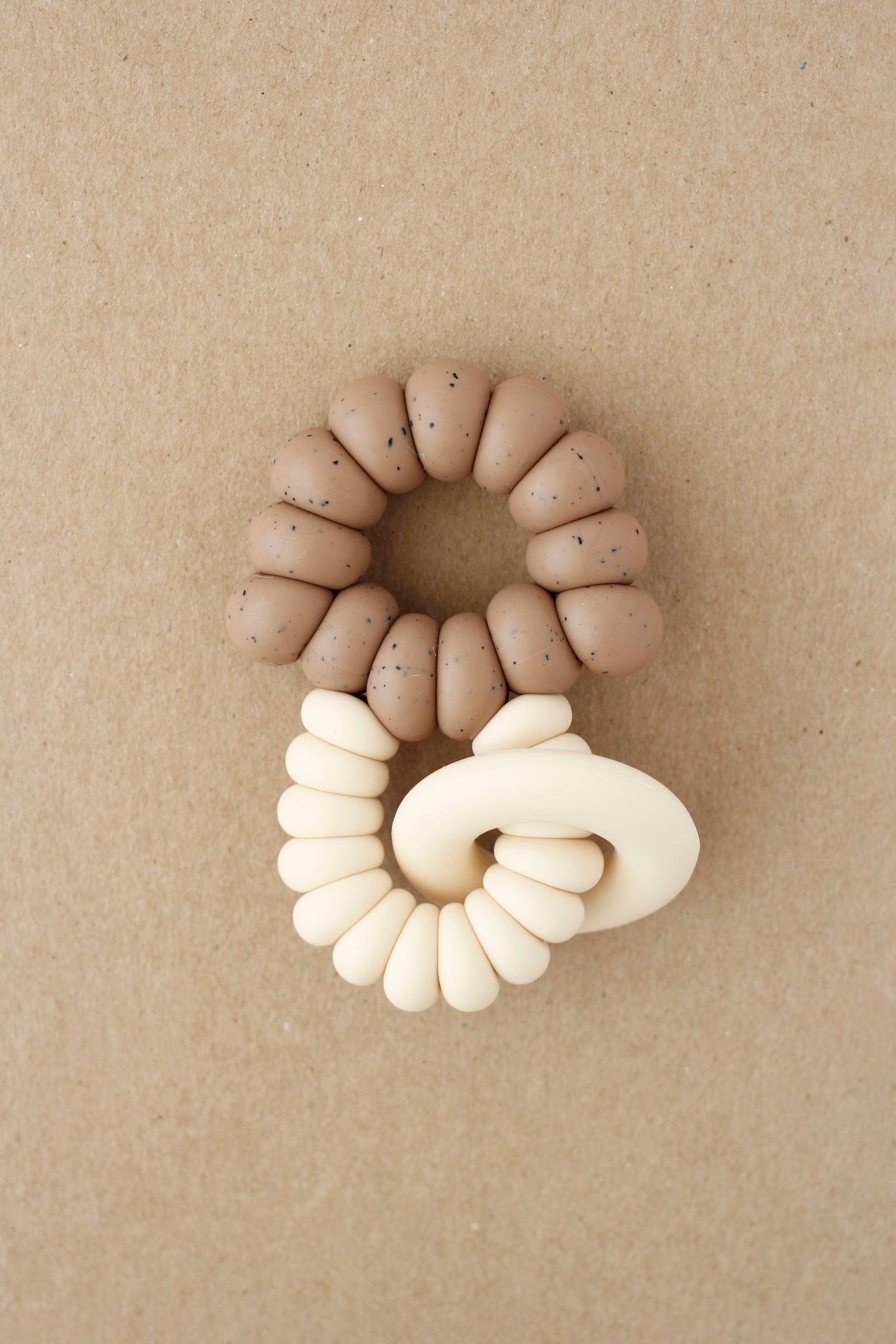 Ring Freezer Teether - Truffle | Speckled Truffle