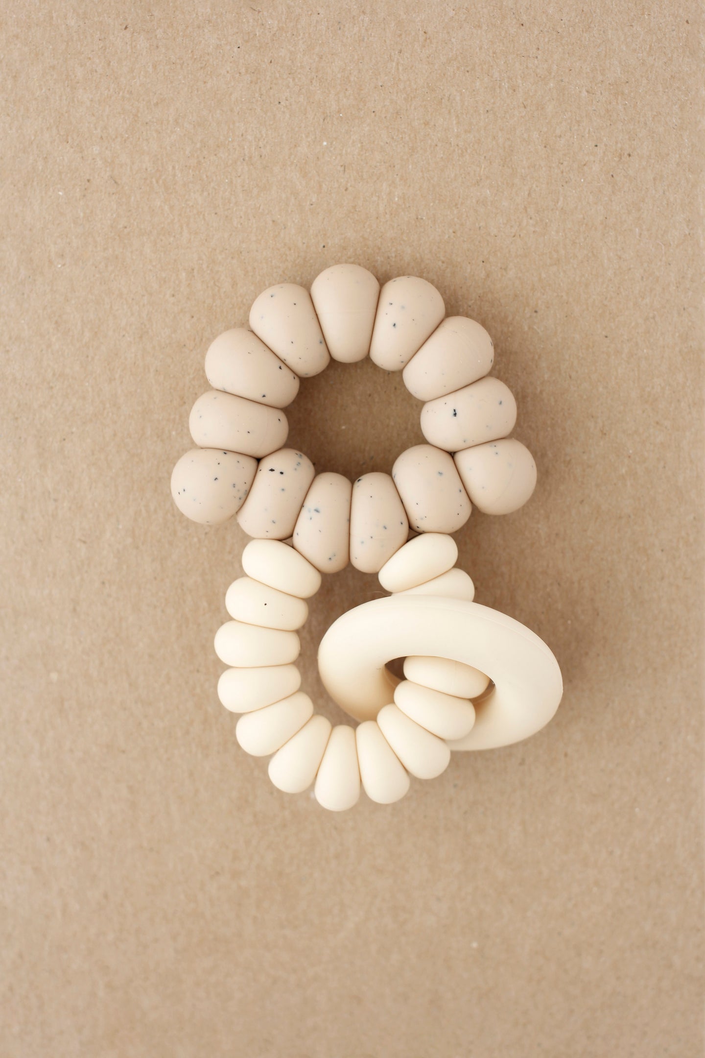 Ring Freezer Teether - Truffle | Speckled Vanilla