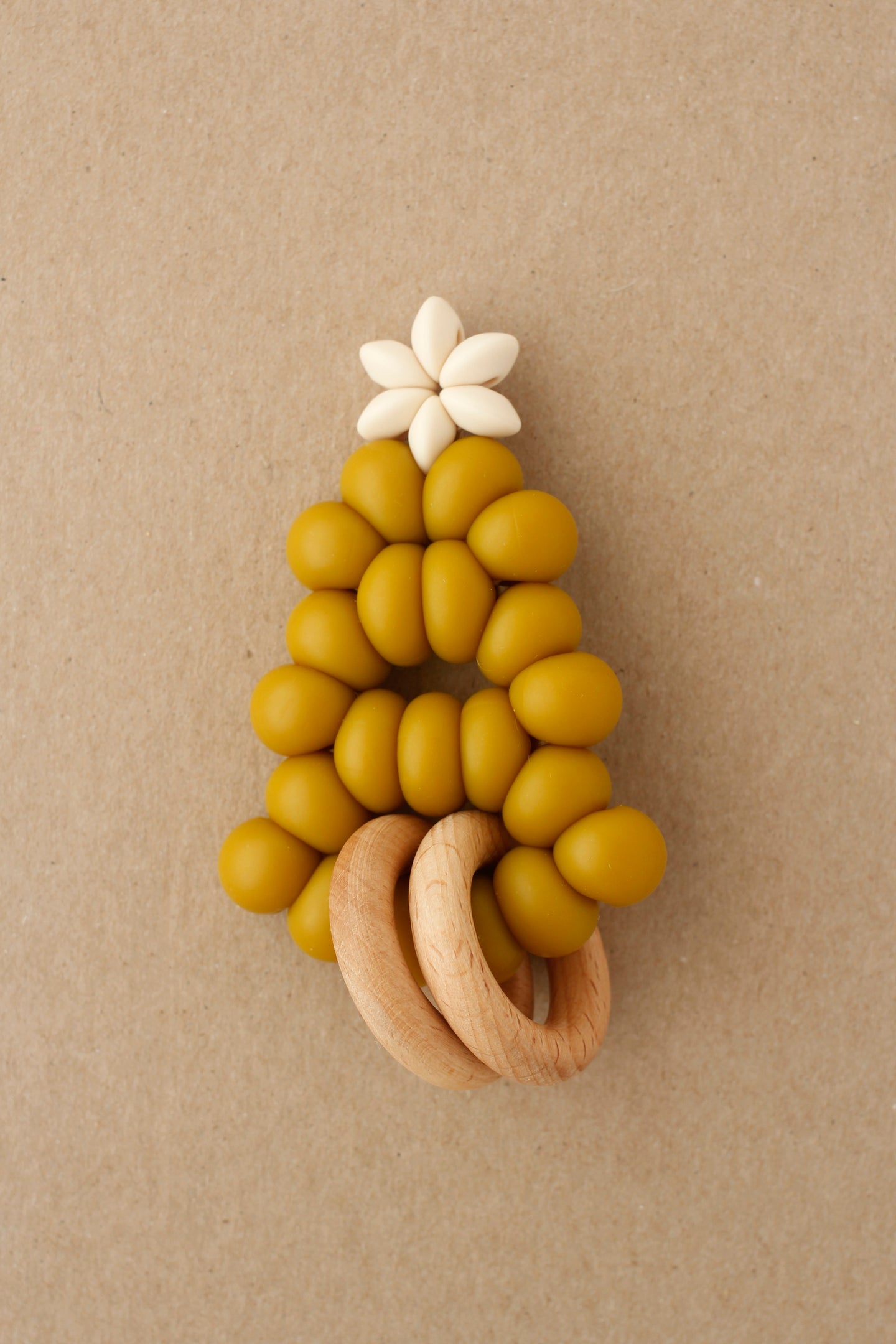 Rattle Teether - Tree | Gold