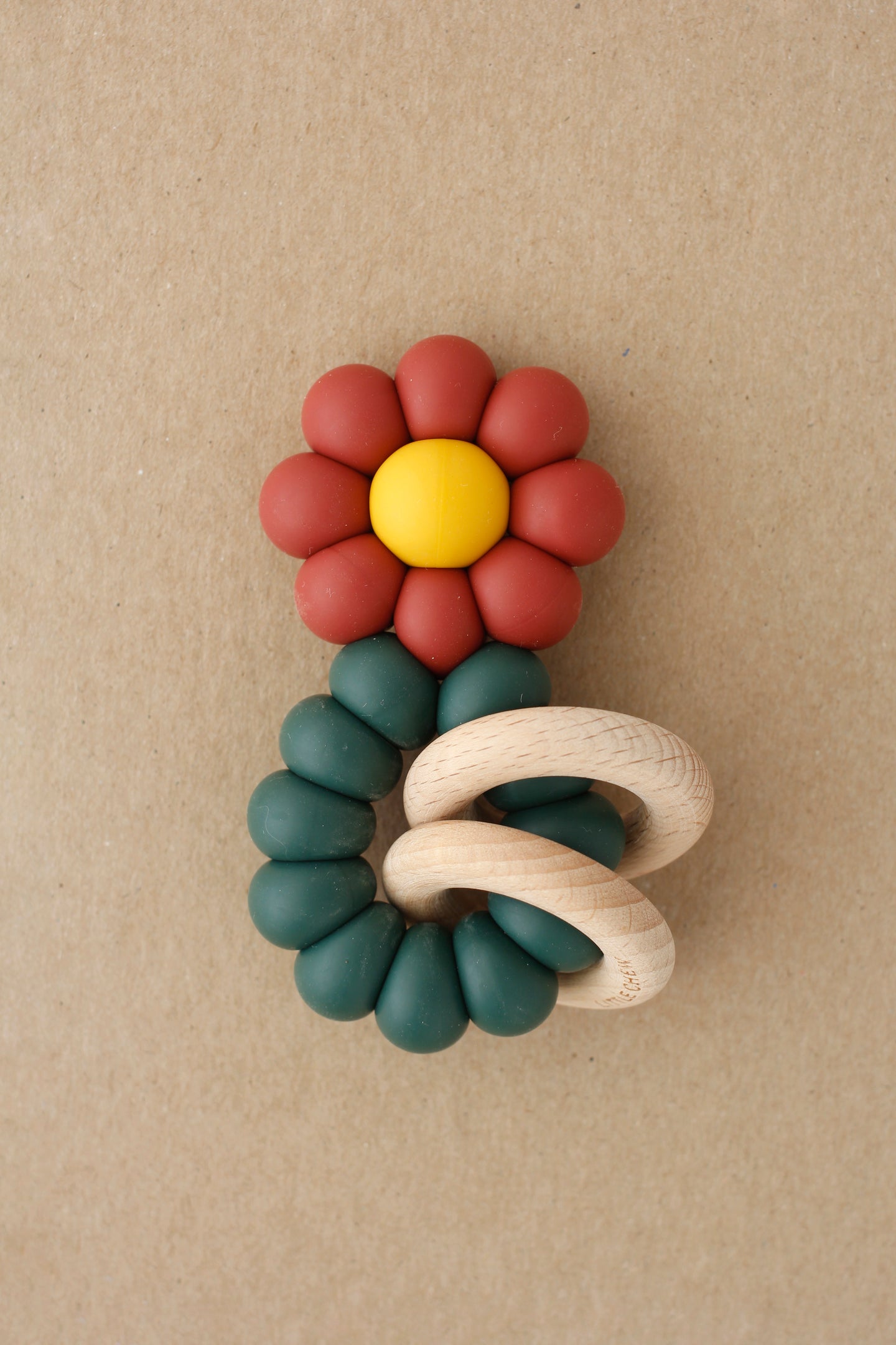 Rattle Teether - Chamomile | Marsala