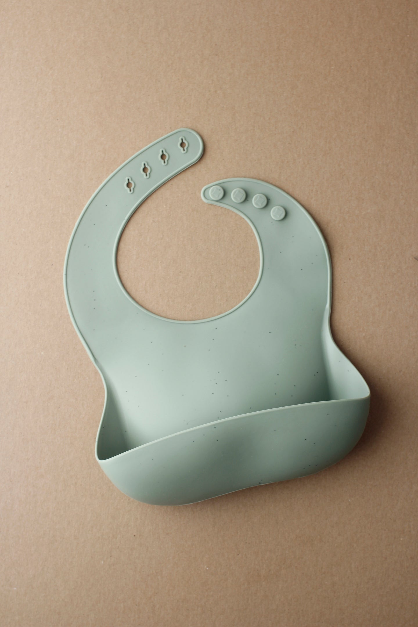Silicone Baby Bib - Speckle Sage