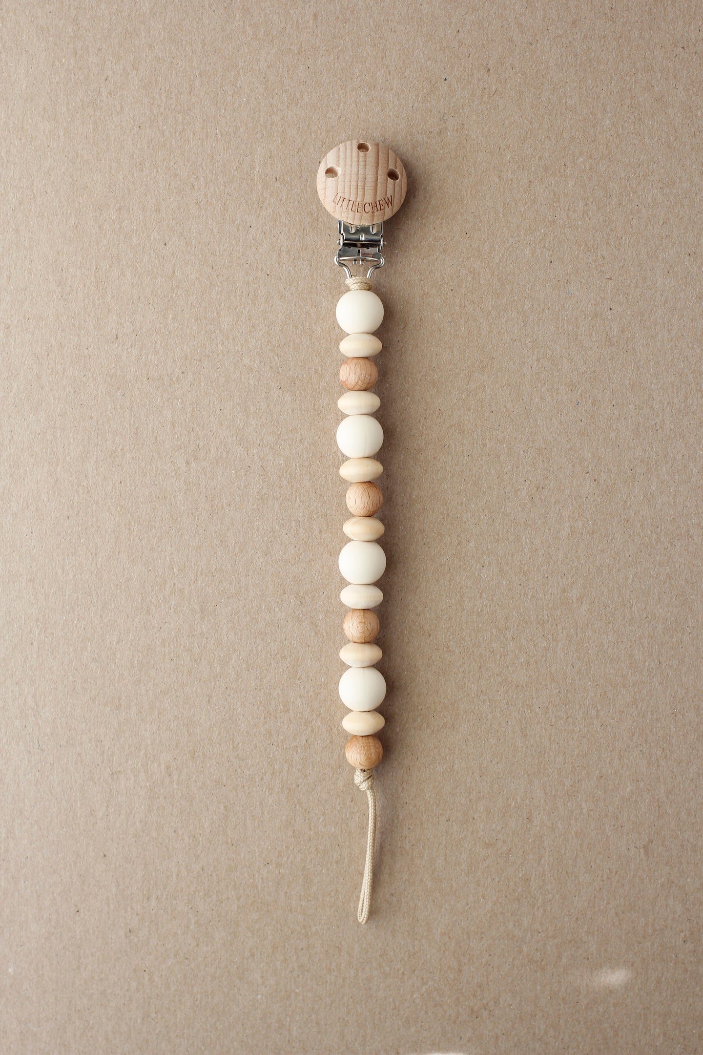 Pacifier Clip - Amor | Cream