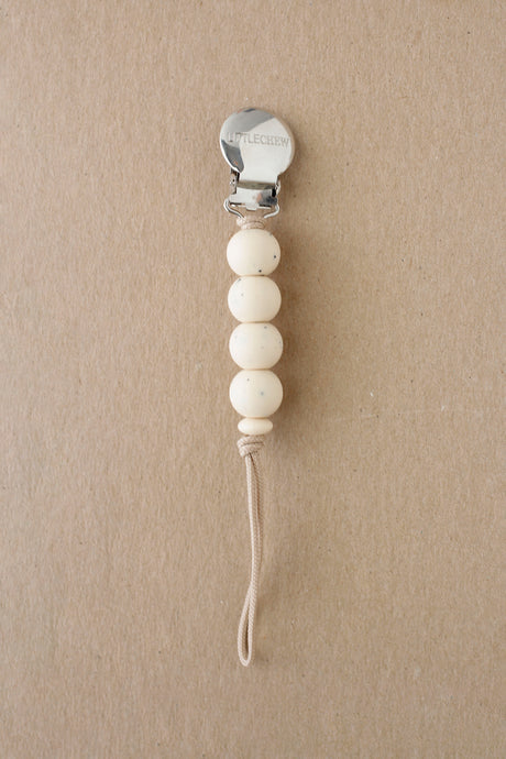 Pacifier Clip - Ali | Speckled Cream