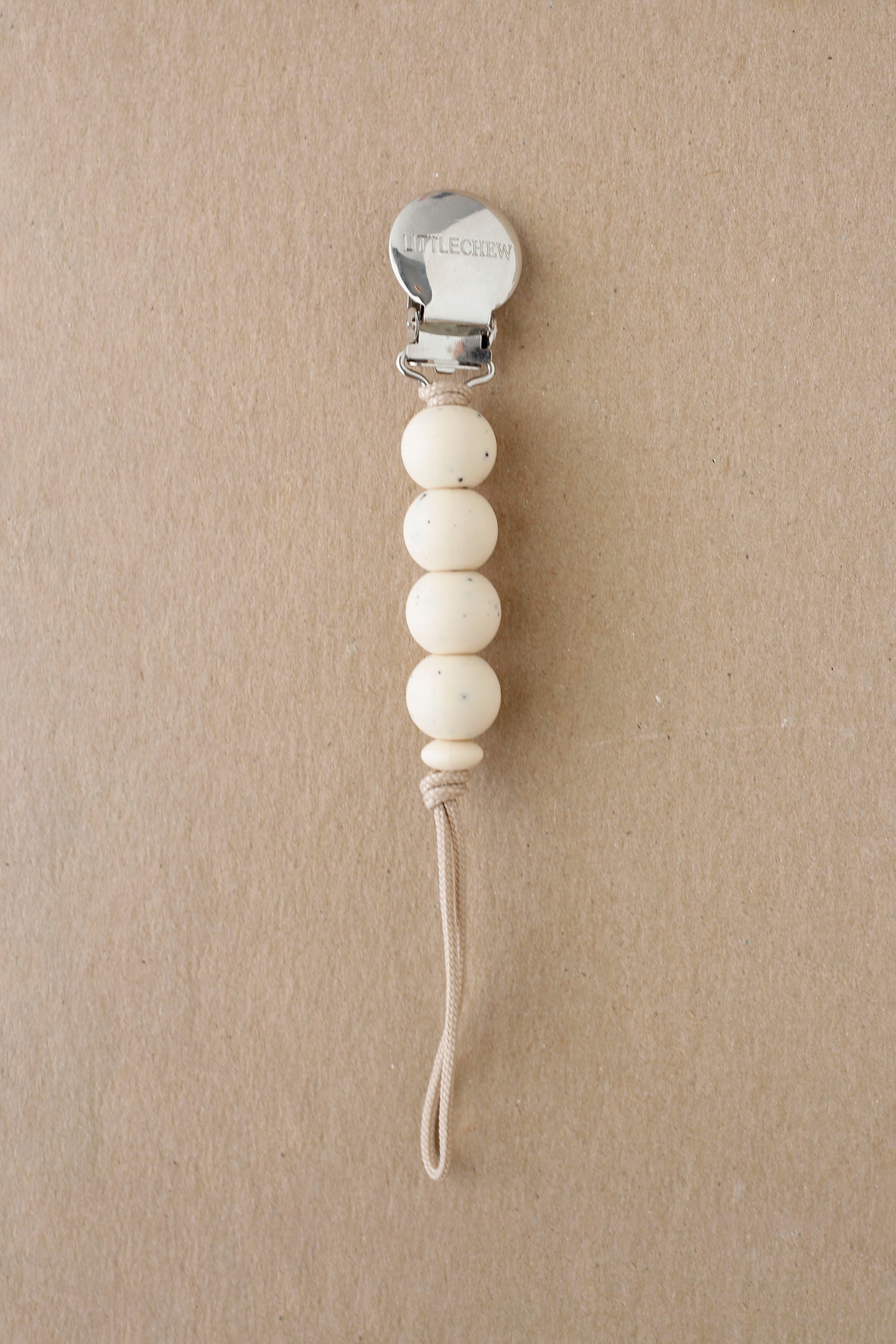 Pacifier Clip - Ali | Speckled Cream