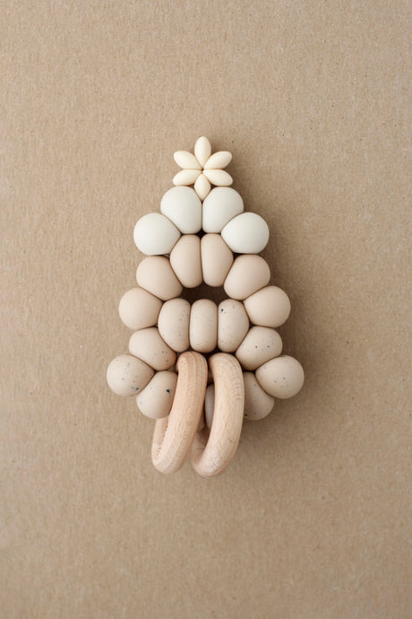 Rattle Teether  - Tree | Linen