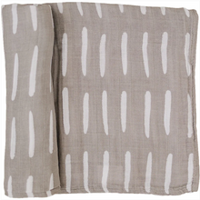 Muslin Swaddle - Grey Dash