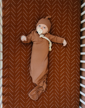 Crib Sheet - Rust Mudcloth
