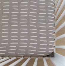 Crib Sheet - Grey Dash