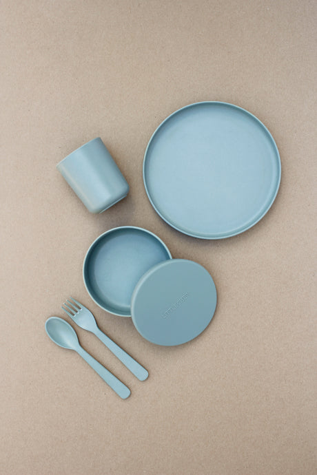 Kids Bamboo | Silicone Set - Cloud blue