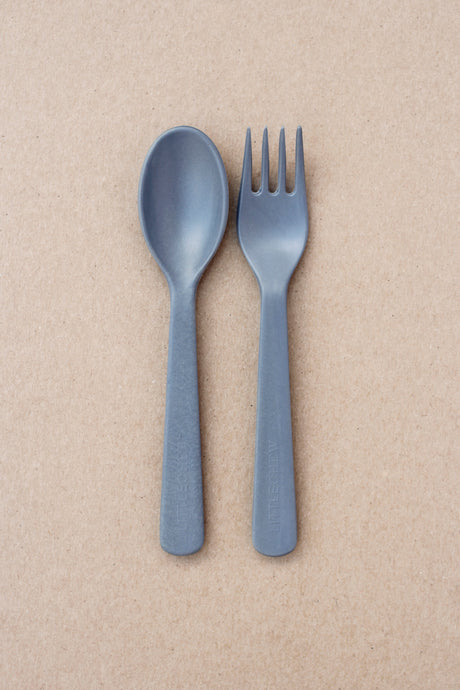 Kids Bamboo Cutlery - Dim Grey