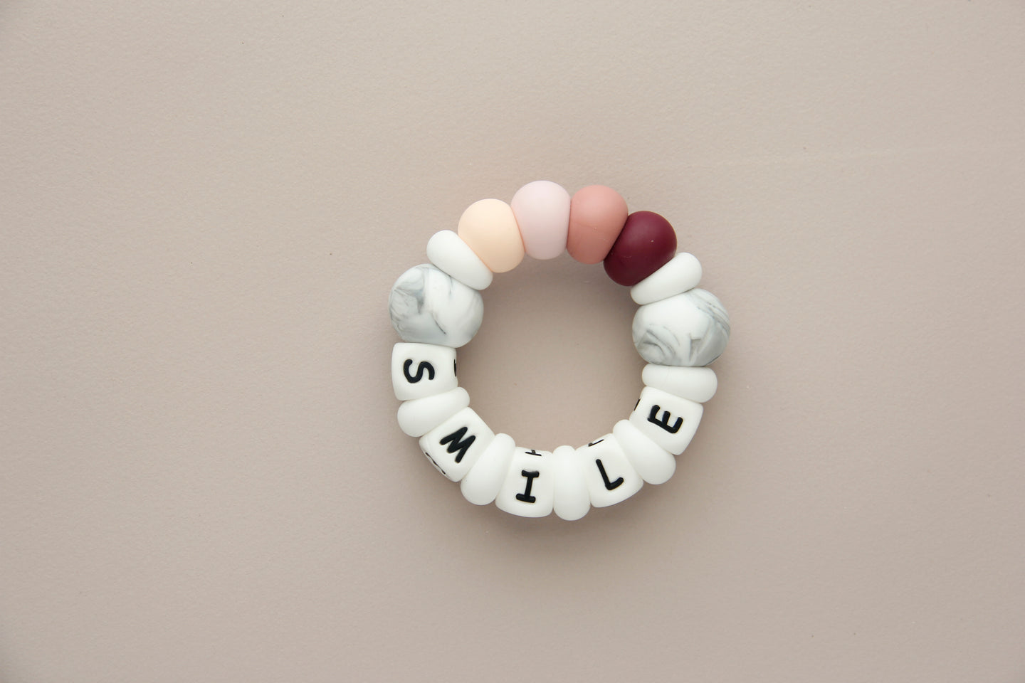 Personalized Silicone Teething Toy - Smile