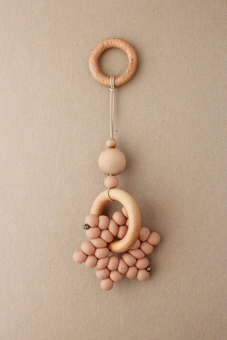Play Gym Toy || Nursery Decor - Speckled Dusty Coral Star