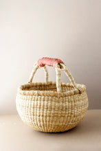 Medium Bolga Basket with leather handle