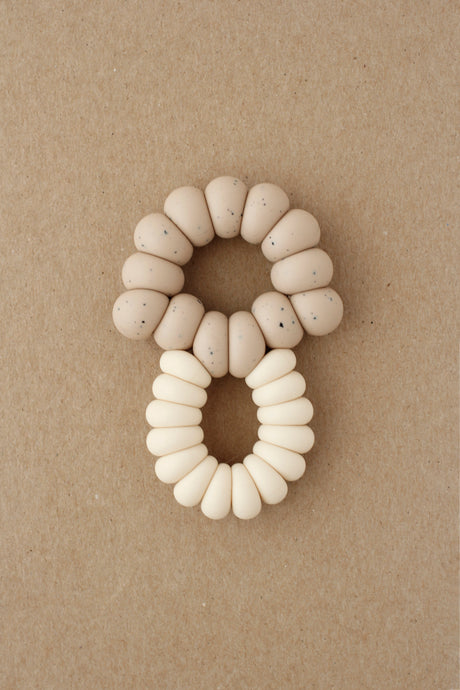 Freezer Teether - Truffle | Speckled Vanilla