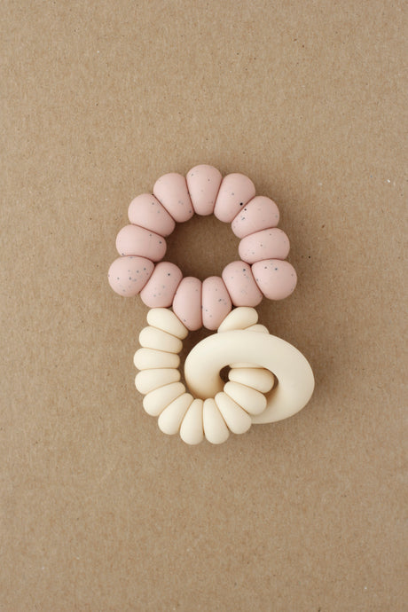 Ring Freezer Teether - Truffle | Speckled Rose