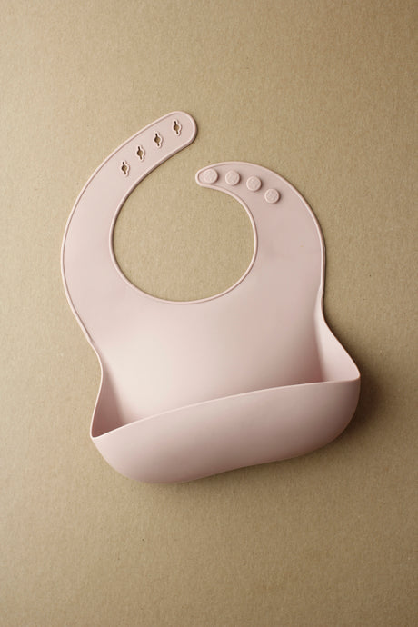 Silicone Baby Bib - Pale Mauve