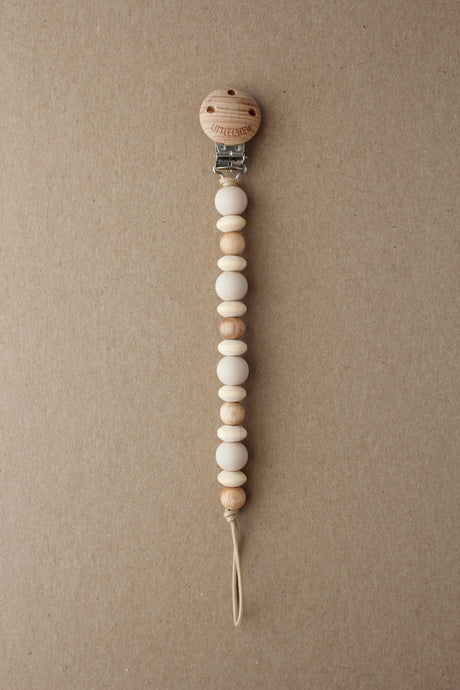Pacifier Clip - Amor | Creme