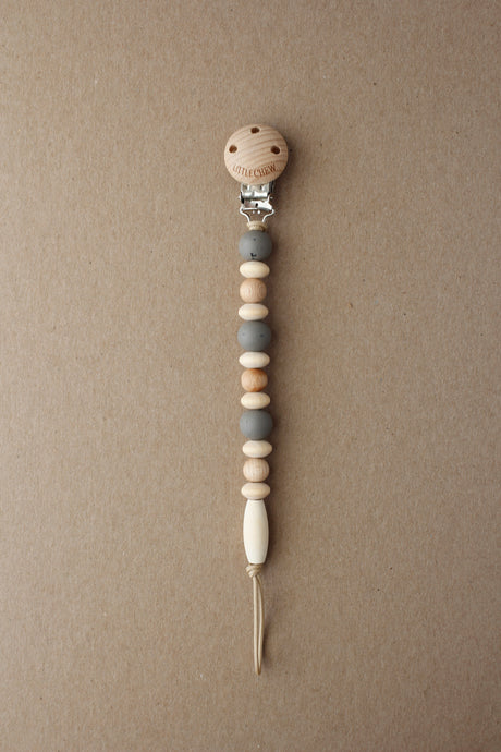 Pacifier Clip - Omar | Speckled Onyx