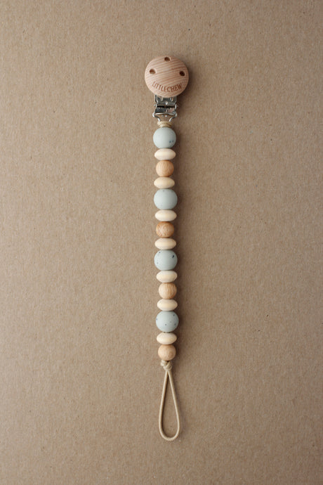 Pacifier Clip - Amor | Speckled Soft Sage