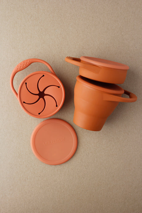 Foldable Silicone Snack Cup - Copper