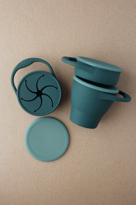 Foldable Silicone Snack Cup - Pine