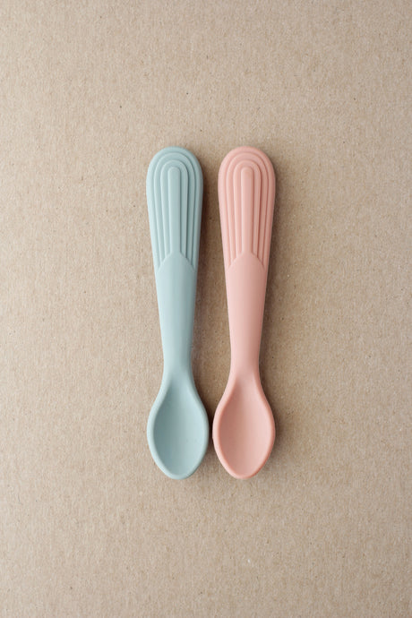 Rainbow Silicone Spoon - Cloud Blue | Cameo