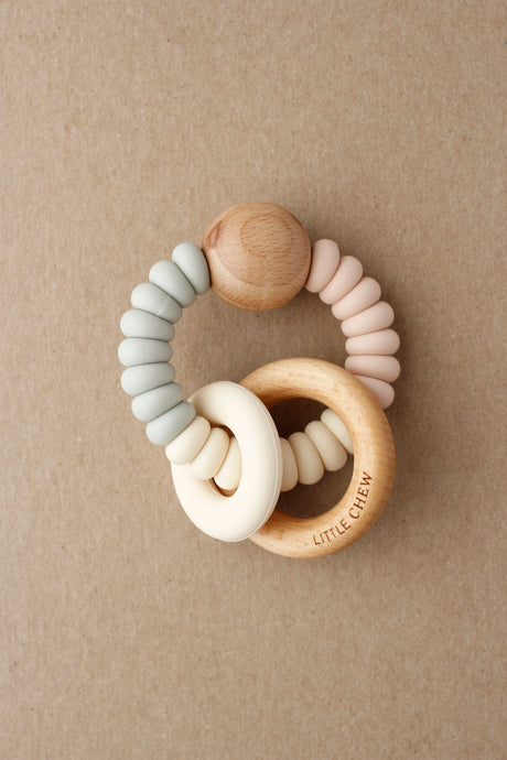 Rattle Teether  - Dany | Blush