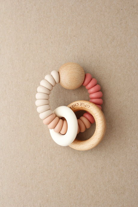 Rattle Teether  - Dany | Maroon